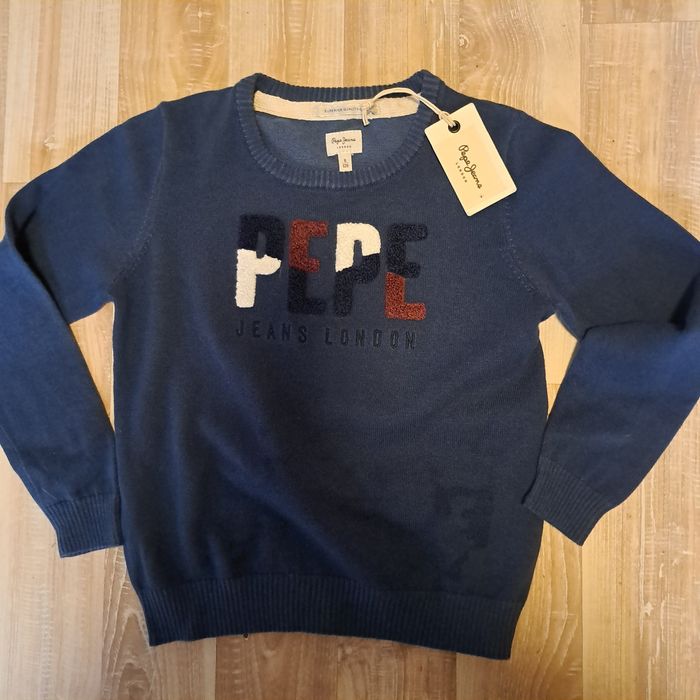 Pepe Jeans London детски пуловер с етикет