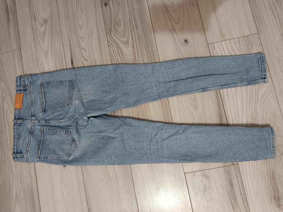 Blugi elastici skinny talie înaltă Zara denim mărimea L 40