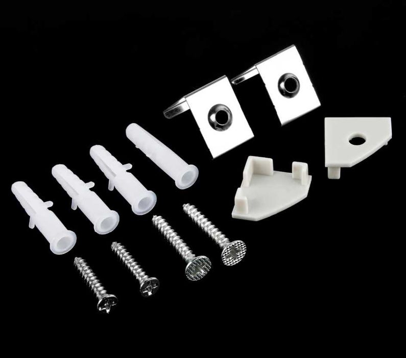 Profil aluminiu de 1 metru pentru led colt