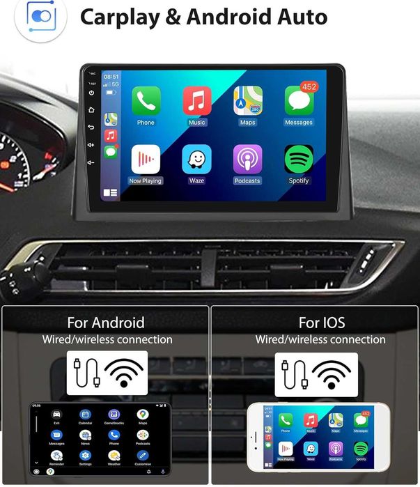 Мултимедия за Peugeot 4008 5008 Двоен дин Навигация плеър Android Пежо