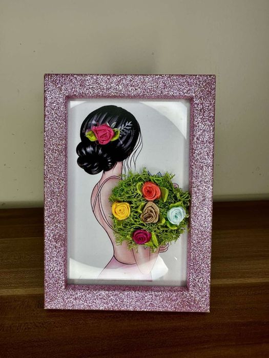 Изработвам картини със скандинавски мъх по поръчка