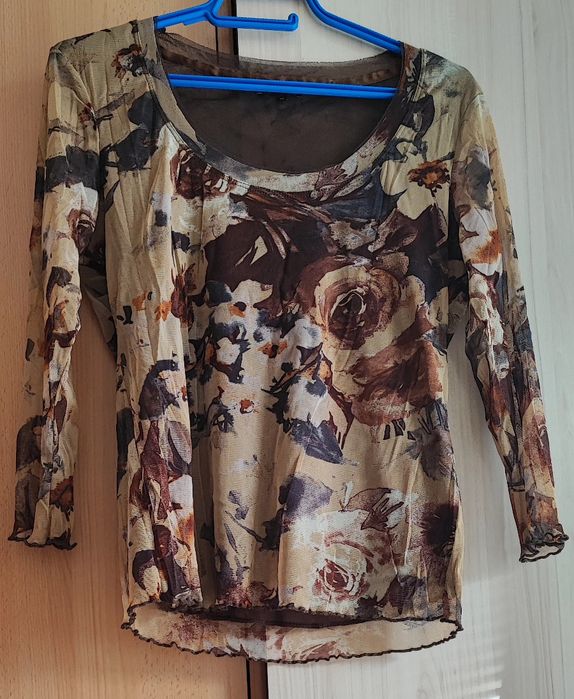 Блуза с цветя 18 размер