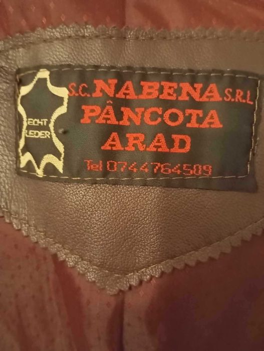 Haina din piele fina manusa,calitate superioara,M/S,burgundy (visinie)