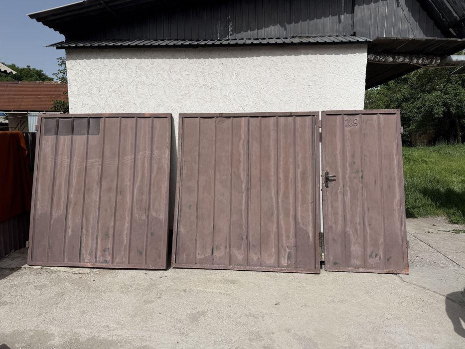 Продам металлические ворота с калиткой