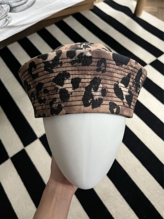 Leopard Print Sailor Hat