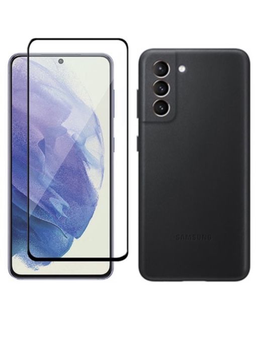 Pachet Husa Silicon si Folie Sticla Curb 6D Samsung S24 S23 S21 S20 FE