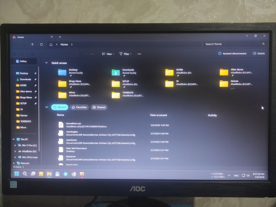 2ta monitor 220ming. 1366x768p va 19.5
