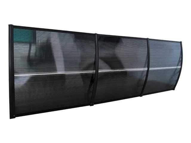 300х80 Поликарбонатен навес козирка - тъмен или светъл