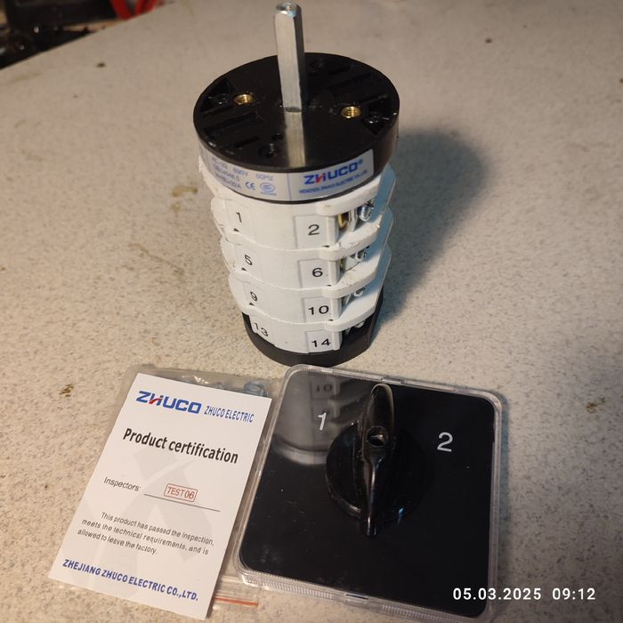 Мощный 4 парный переключатель нагрузки. До 17квт