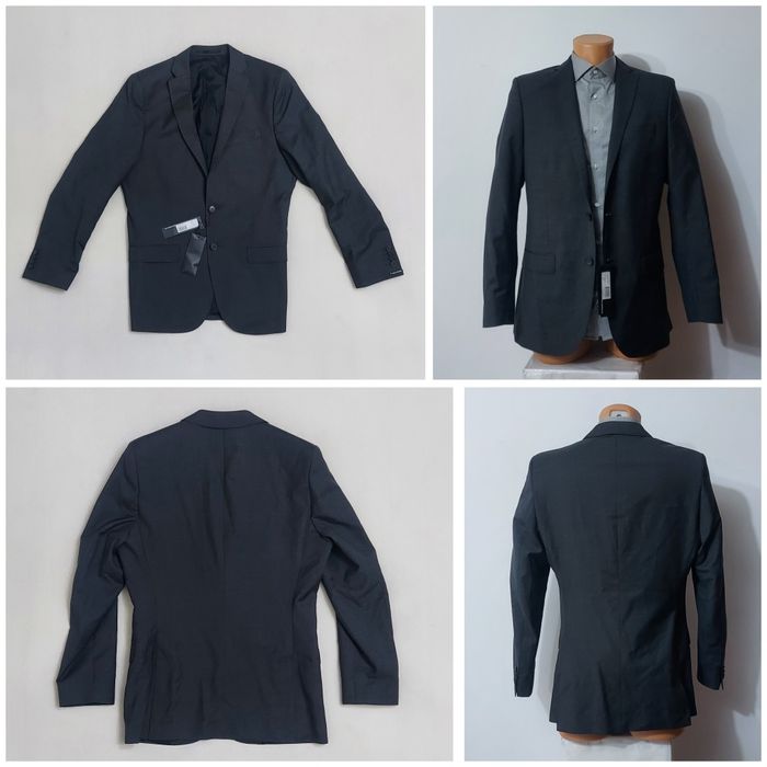 Sacou nou J. Lindeberg Mick Dressed Wool Blazer Grey Melange, nr 46/48