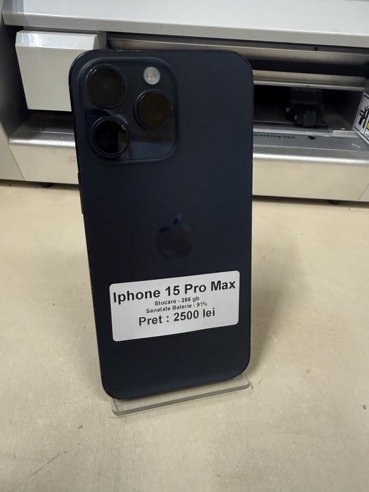 Iphone 15 pro max / 256 gb / 91% baterie / garantie