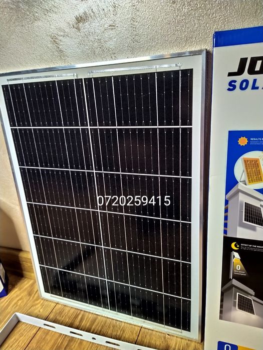 Proiector + Panou Solar Fotovoltaic Jortan 600W, Suport, Telecomanda