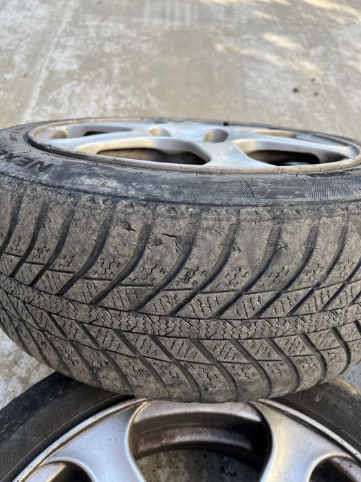Set 4 jante R15 4x108 cu cauciucuri all season 195x50
