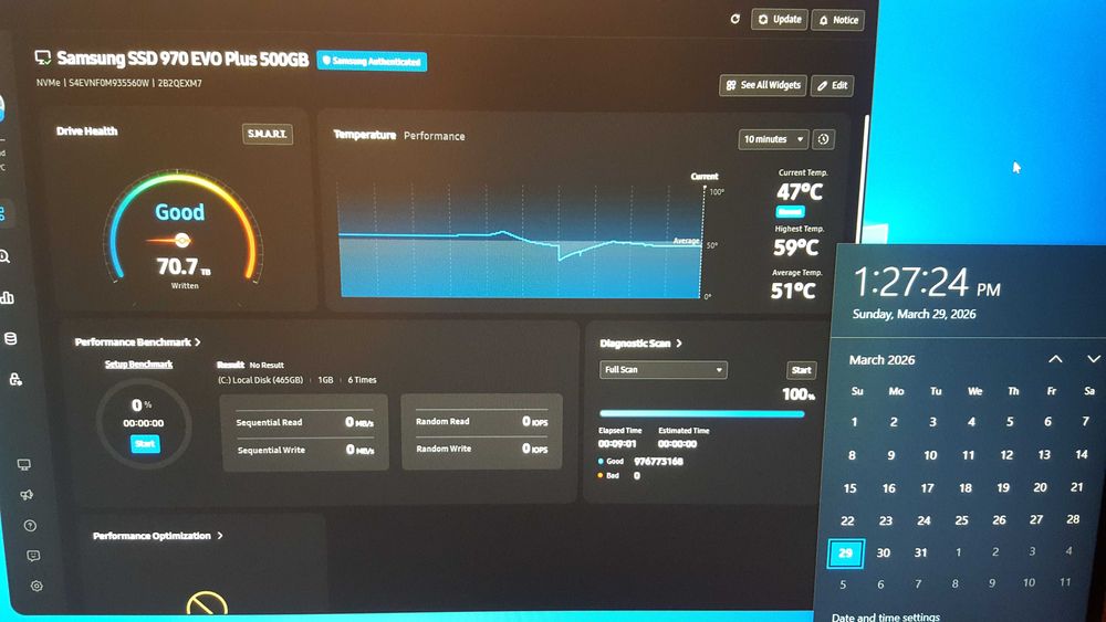 SSD Samsung 970 Evo Plus 500GB NVME PCI Express M.2 TLC PCI-E