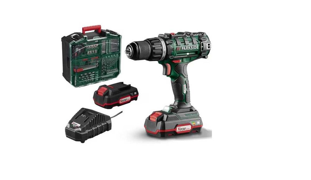 Masina de gaurit si insurubat (bormasina) Parkside 20 V cu trusa acc