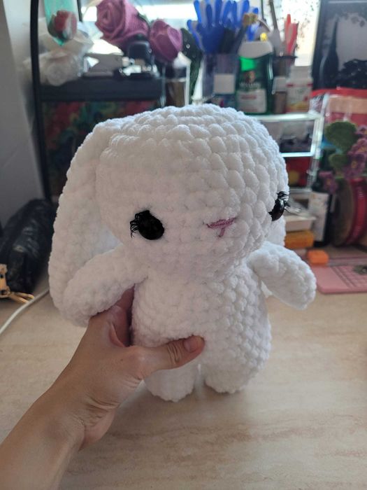 Jucarie Iepuras de Plus Crosetat Manual