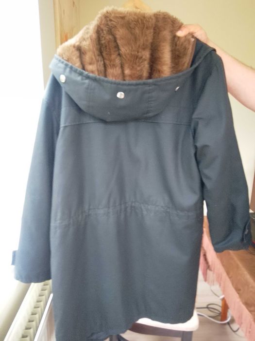 Шуба Nr. 1 -2-3 от импрегниран шлиферен плат с кожена подплата .