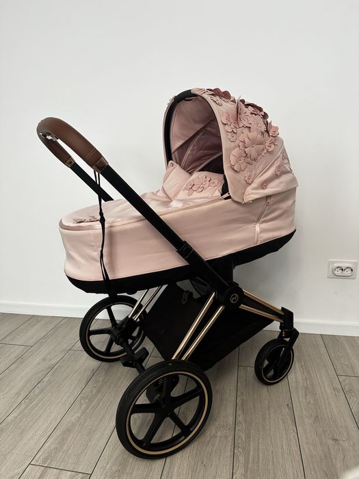 Cybex priam rose gold + landou simply flowers