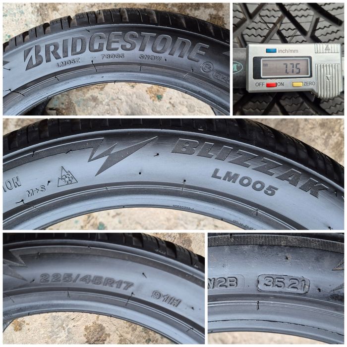 O bucată 225/45 R17 M+S iarnă - una Bridgestone Semperit