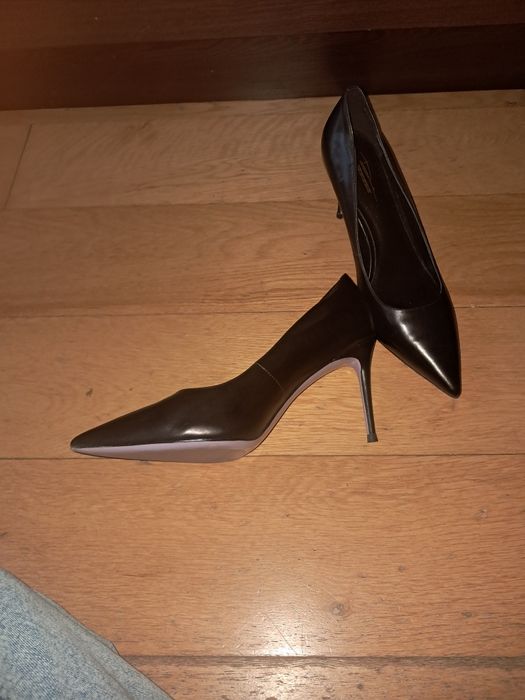 Черни елегантни обувки от естествена кожа Dima