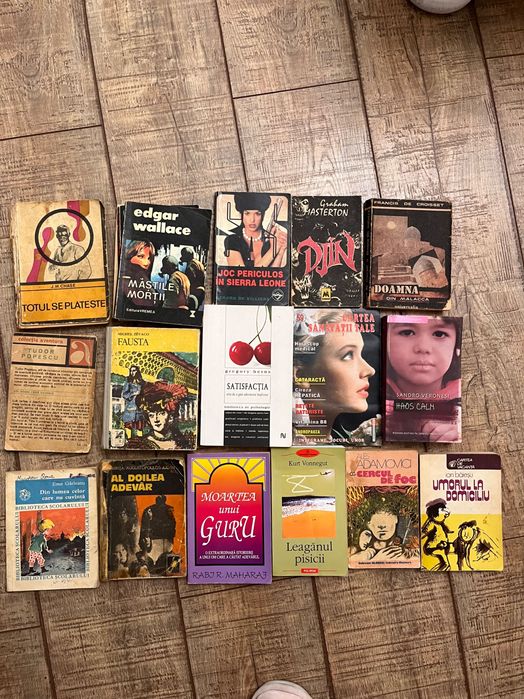 Lot 73 Cărți Diverse  SF, Polițiste Clasice, Eliade, Vonnegut, Gibson, Dumas