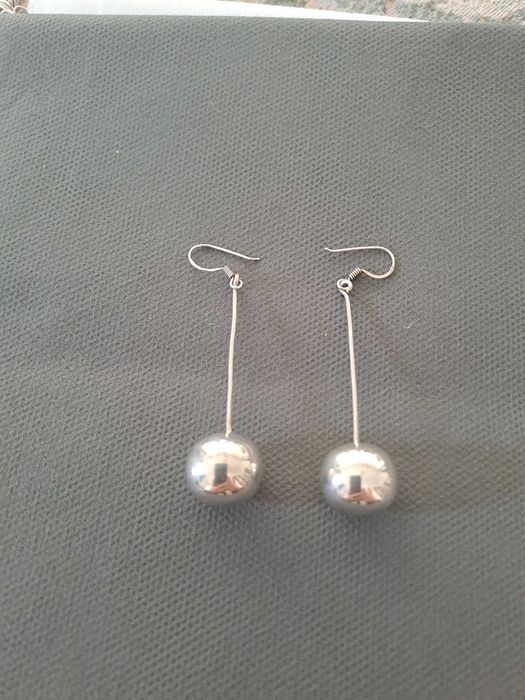 Cercei sfera mare din argint 925