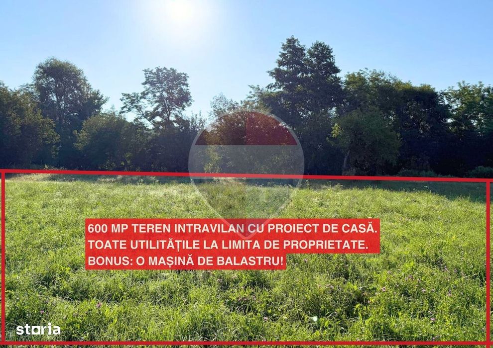 Ocoliș, teren de vânzare cu propiect de casă și racord branșamente