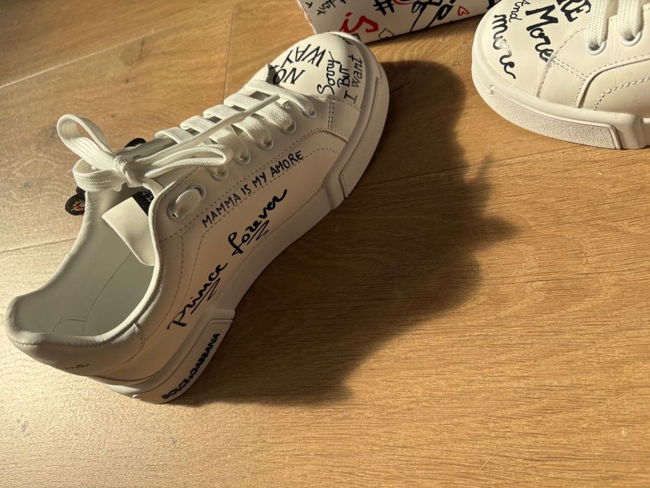 Обувки чиста кожа D&G