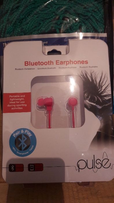 Безжични слушалки Bluetooth PULSE Розови/черни