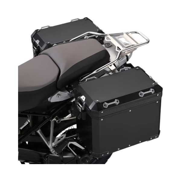SET Cutii Genti Laterale Sidecase Aluminiu 48L pentru BMW GS R1200 R1250 F850 F900 A273BLACK
