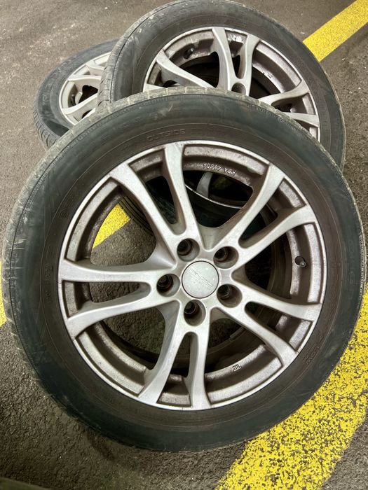 Jante R16 5x114.3 cu anvelope de vara(roti complete)