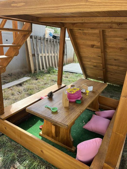 Детска катерушка, пързалка, люлка, пясъчник