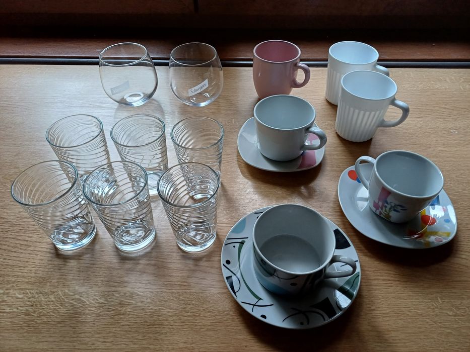 Pahare , cani si cesti diverse modele