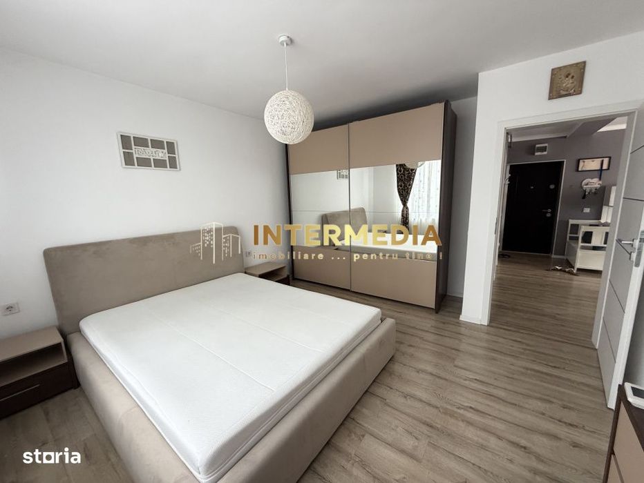 Apartament 2 camere Decomnadat 63 mp Clima Parcare Finisat Mobilat Uti