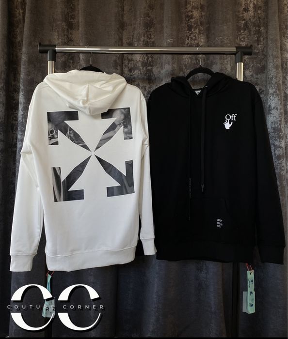Hoodie OFF-White • Calitate TOP • Caravaggio Arrows Over • Cod QR