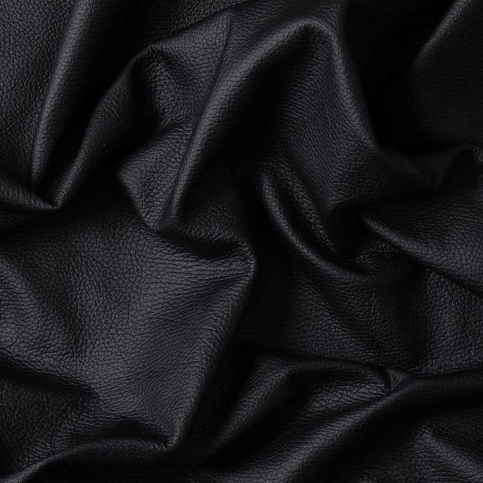 Piele naturală neagră bizonată - 2.20 m²