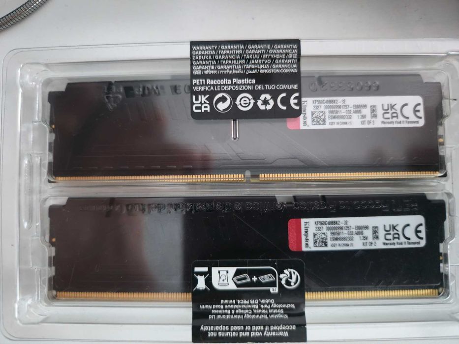 Memorie RAM Kingston Fury Beast DDR5,32GB(2x16),6000MHz,CL40