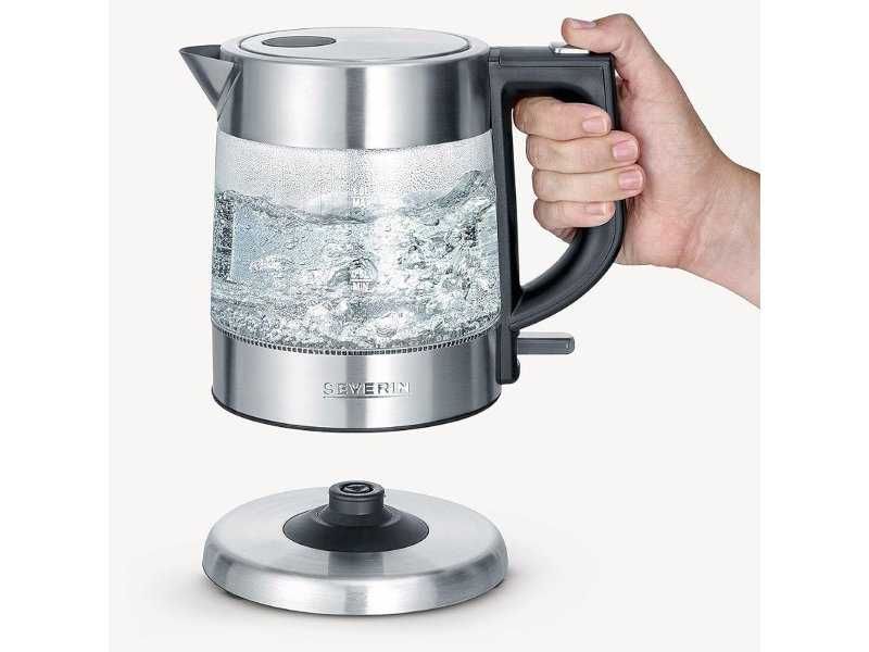 Стъклена Електрическа Кана за Вода SEVERIN WK 3468 - 2200W, 1л