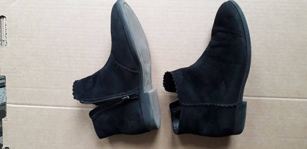 Черни боти набук за момиче  номер 31