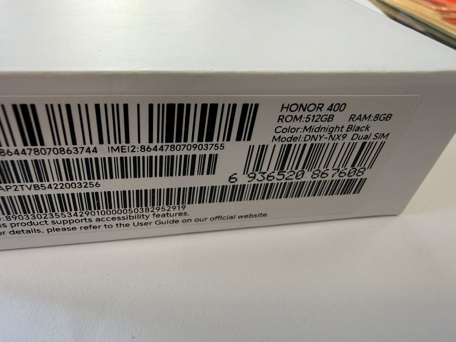 Honor 400 5g 8/512gb black Неотварян!