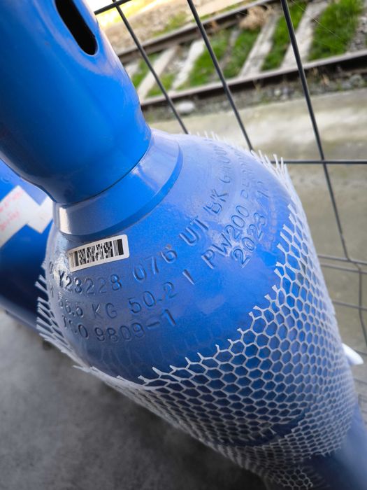 Кислород высокой чистоты 5.0 (99,999%) и 6.0 (99,9999%) в 40л баллоне