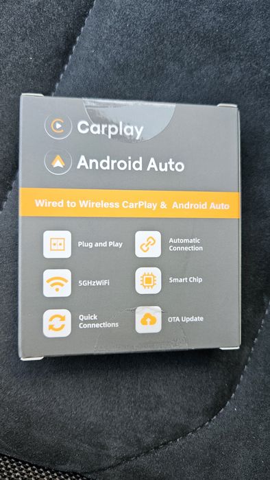 Безжичен адаптер за кола Apple CarPlay Android Auto