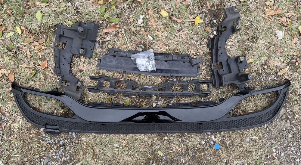 AMG Line Дифузьор за Мерцедес/Mercedes C W205 Седан Shadow line