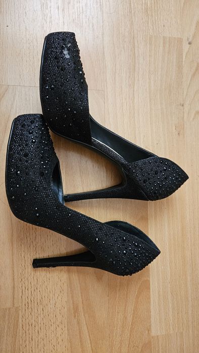 Paolo botelli черни обувки на ток, 39 номер