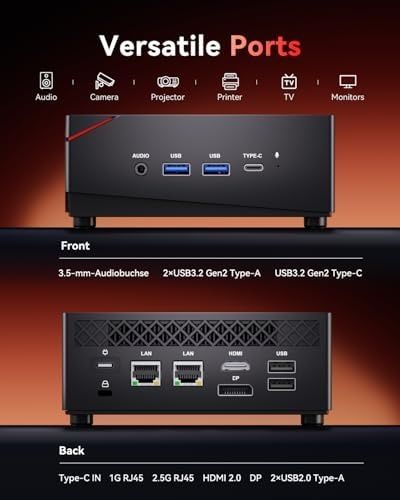 NiPoGi AM06 PRO Mini PC АMD Ryzen 7 7730U Up to 4.5GHz, 16GB 512GB SSD