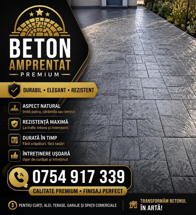 Beton Amprentat -Calitate si Eleganță la cel mai bun preț