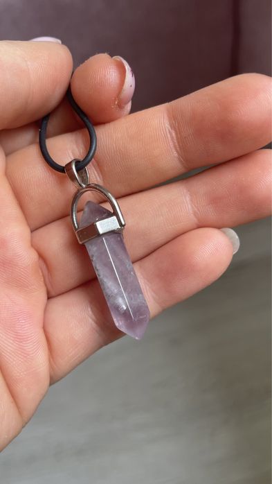 Колие с камък аметист