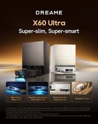 Робот-пылесос Dreame X60 Ultra Complete White