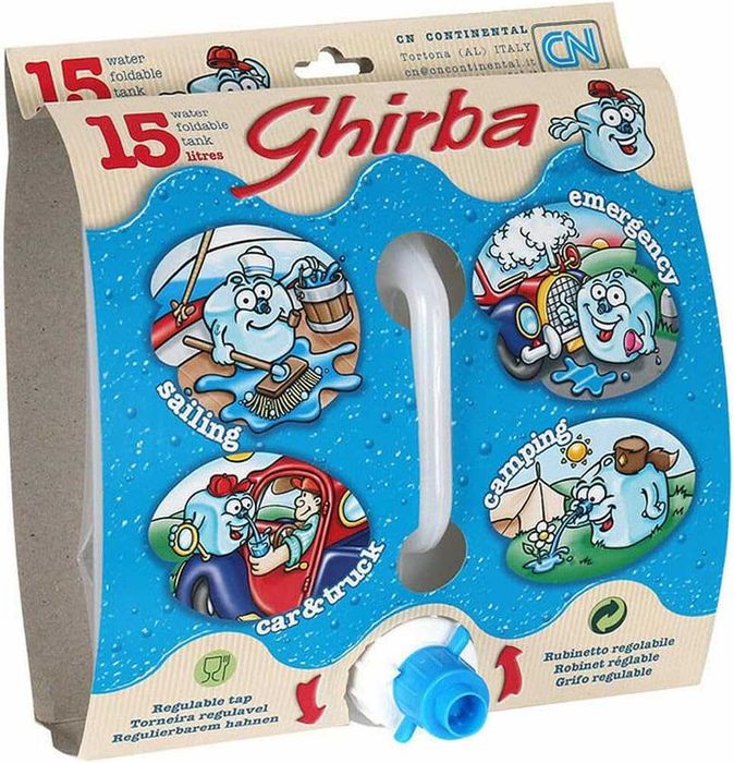 Ghirba bidon apa potabila pliabil 15L plastic transparent Continental