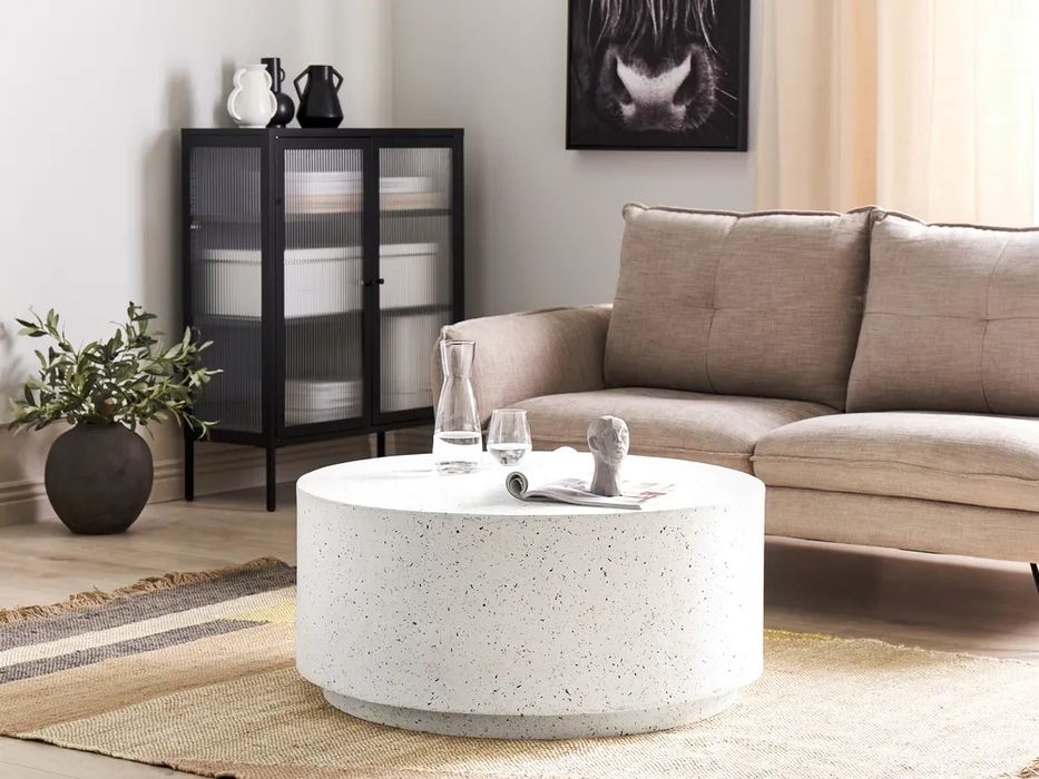 NOU Masa de cafea TREZZO, 90cm, efect terrazzo